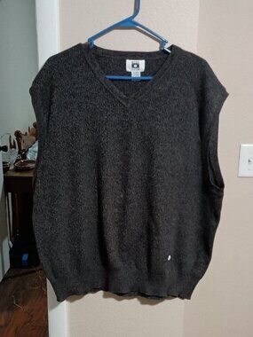 Hunt Club Golf Sweater Vest Pullover Mens Size XXL Brown